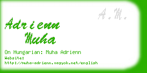 adrienn muha business card